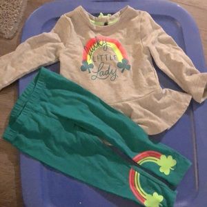 At. Patrick’s day 2 piece girls out fit